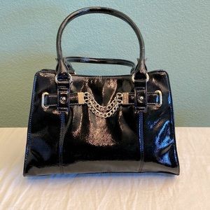 Anne Klein Black Patent Leather Purse